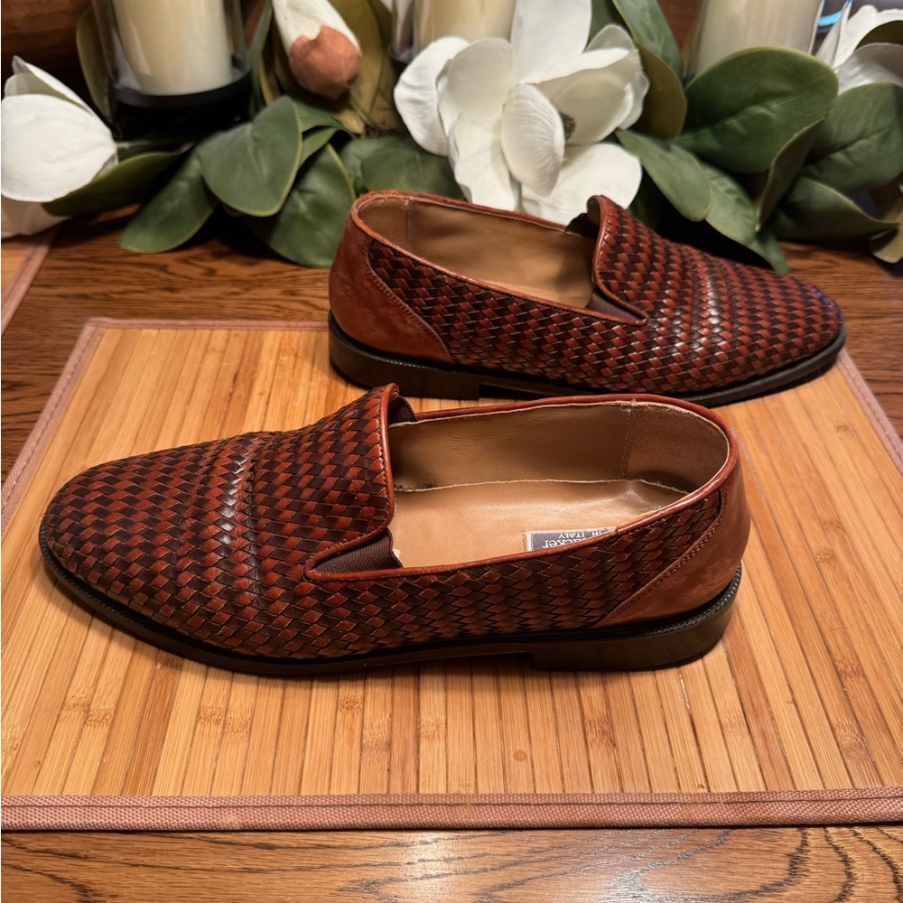 Stanley Blacker Handwoven Leather Loafer